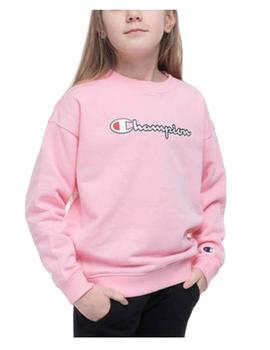 Sudadera rosa oversizefit y logo Champion