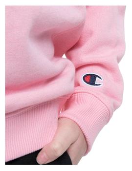 Sudadera rosa oversizefit y logo Champion