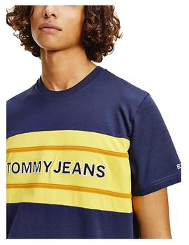 Camiseta stripe colorblock Tommy Jeans
