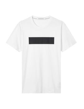 Camiseta blanca blocking logo Calvin Klein