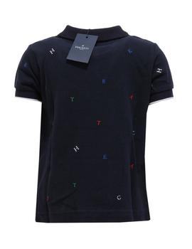 Polo multi lettr y marino Hackett