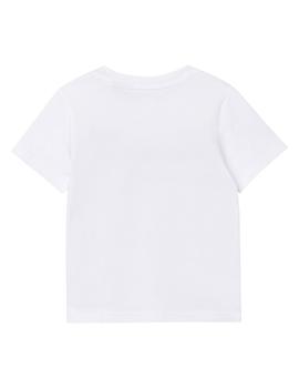 Camiseta blanca m/c con logo de colores Timberland