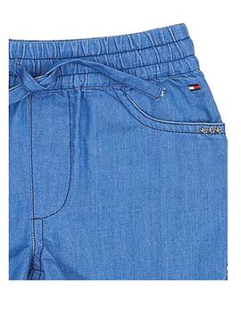 Short drapy indigo azul Tommy Hilfiger