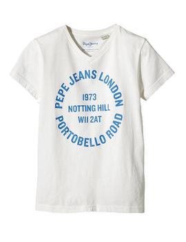 Camiseta Tazio blanca Pepe Jeans