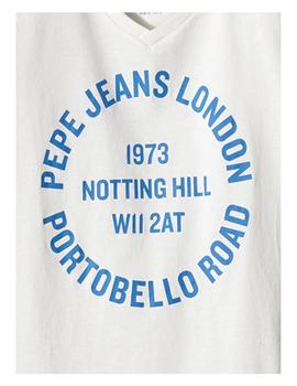 Camiseta Tazio blanca Pepe Jeans