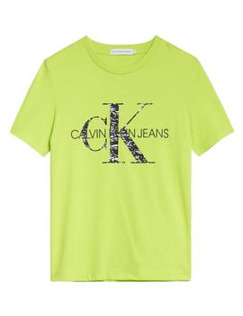 Camiseta monogram noise logo Calvin Klein