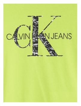 Camiseta monogram noise logo Calvin Klein