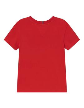Camiseta sequins flag roja Tommy Hilfiger