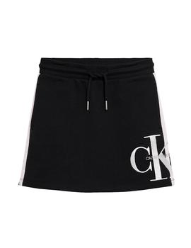 Minifalda con monograma Calvin Klein