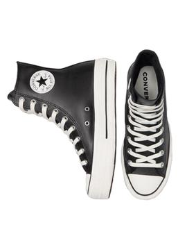 Zapatillas extra high piel platform Converse