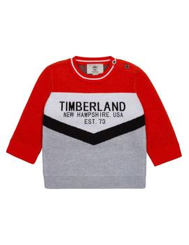 Jersey melocotón con logo Timberland
