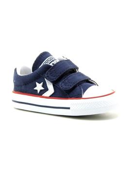 Zapatilla Star Player 3V OX Infant velcro azul Converse