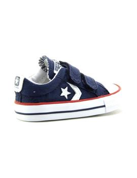 Zapatilla Star Player 3V OX Infant velcro azul Converse