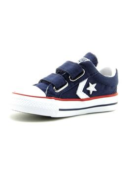 Zapatilla Star Player 3V OX Infant velcro azul Converse