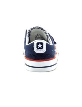 Zapatilla Star Player 3V OX Infant velcro azul Converse