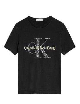 Camiseta monogram noise logo Calvin Klein