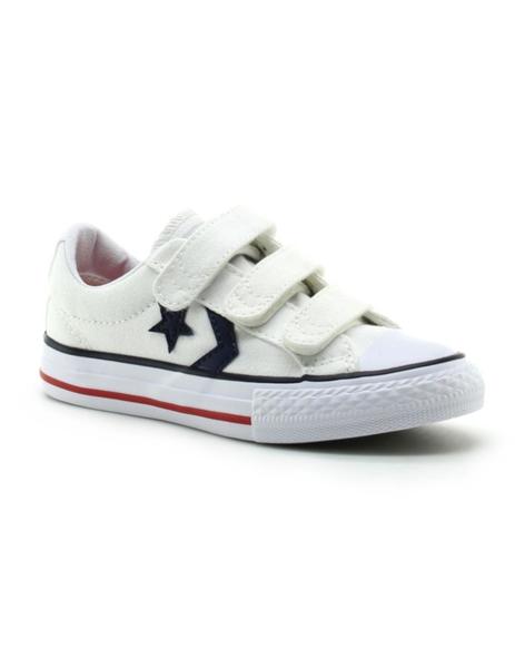 Zapatilla Star 3V OX Youth velcro blanco Converse