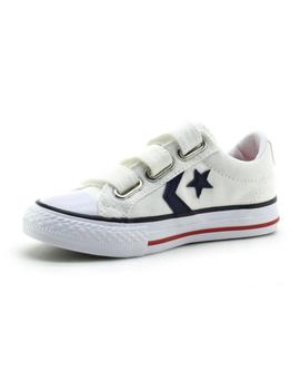 Zapatilla Star Player 3V OX Youth velcro blanco Converse