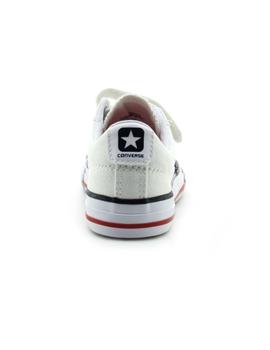 Zapatilla Star Player 3V OX Youth velcro blanco Converse