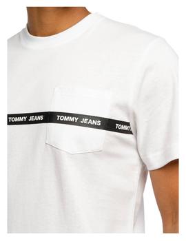 Camiseta Tjm Branded Tape Tee Tommy Hilfiger