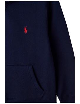 Sudadera c/capucha  logo rojo Polo Ralph Lauren