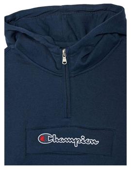 Sudadera hooded half zip Champion