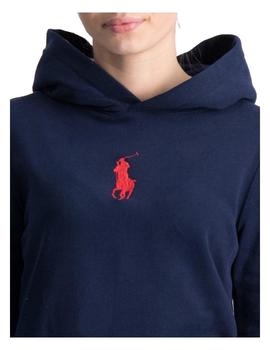 Vestido sudadera logo frontal Polo Ralph Lauren