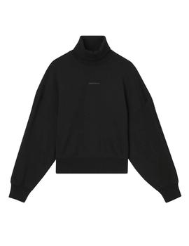 Sudadera logo trim roll neck Calvin Klein