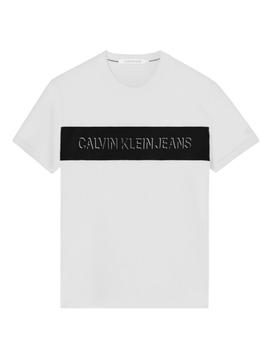 Camiseta colorblock shadow logo Calvin Klein