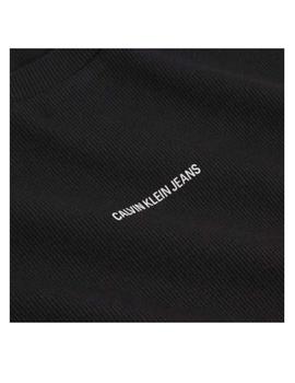 Camiseta Micro Branding rib Calvin Klein