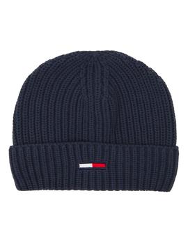 Gorro tjm basic rib beane azul Tommy Hilfiger