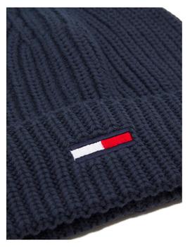 Gorro tjm basic rib beane azul Tommy Hilfiger