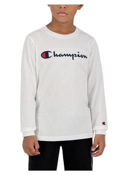 Camiseta manga larga crewneck blanca Champion