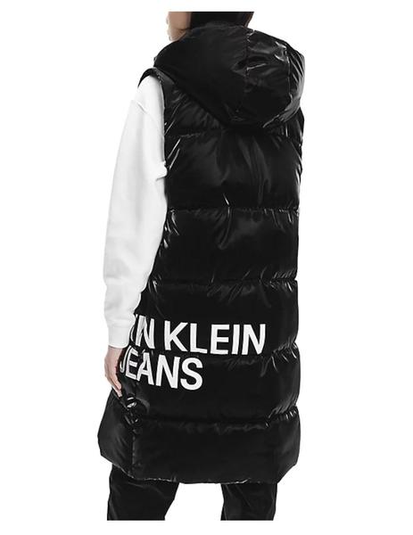 Chaleco Con Capucha Calvin Klein Negro Para Mujer
