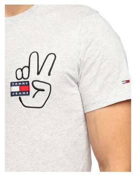 Camiseta tjm peace badge graphic Tommy Hilfiger