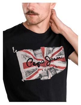 Camiseta flag logo Pepe Jeans