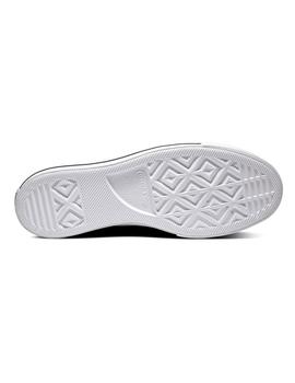 Zapatilla CTAS lift plataforma piel blanca