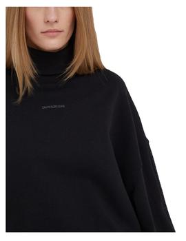 Sudadera logo trim roll neck Calvin Klein