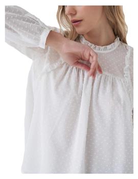 Blusa plumeti blanca Salsa Jeans