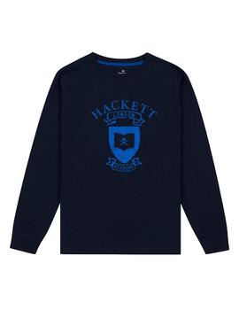 Camiseta con estampado azul Hackett