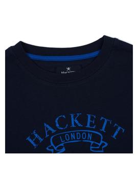 Camiseta con estampado azul Hackett