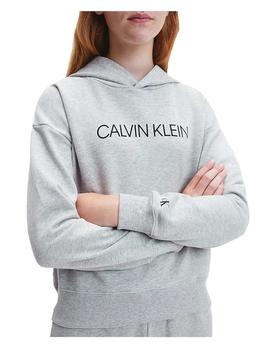 Sudadera institutional cropped Calvin Klein