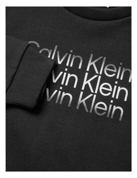 Sudadera inst. cut off logo Calvin Klein