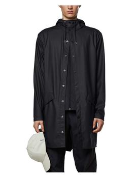 Chubasquero largo negro unisex Rains