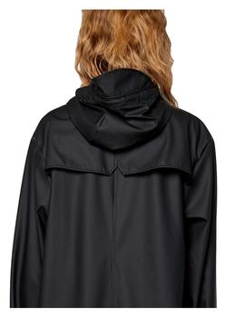 Chubasquero largo negro unisex Rains