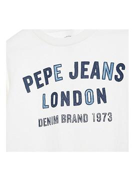 Camiseta manga larga Jamis blanca Pepe Jeans