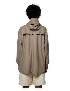 Chubasquero corto beige unisex Rains