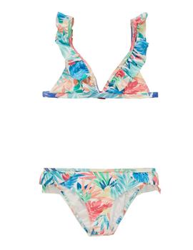 Bikini ondulado estampado Ruffle Pepe Jeans