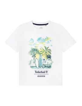 Camiseta palmeras blanca Timberland