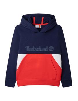 Sudadera tricolor azul Timberland